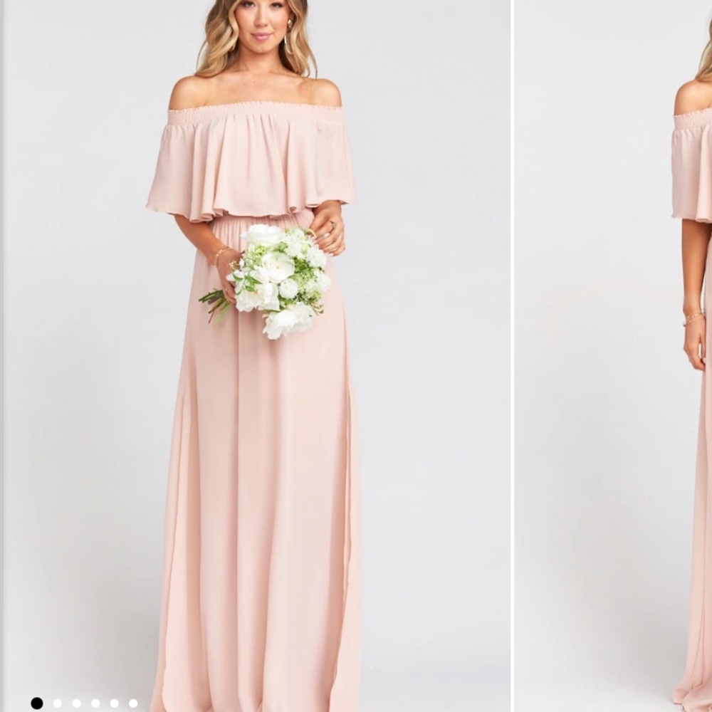 Show me your MuMu large dusty pink dress.